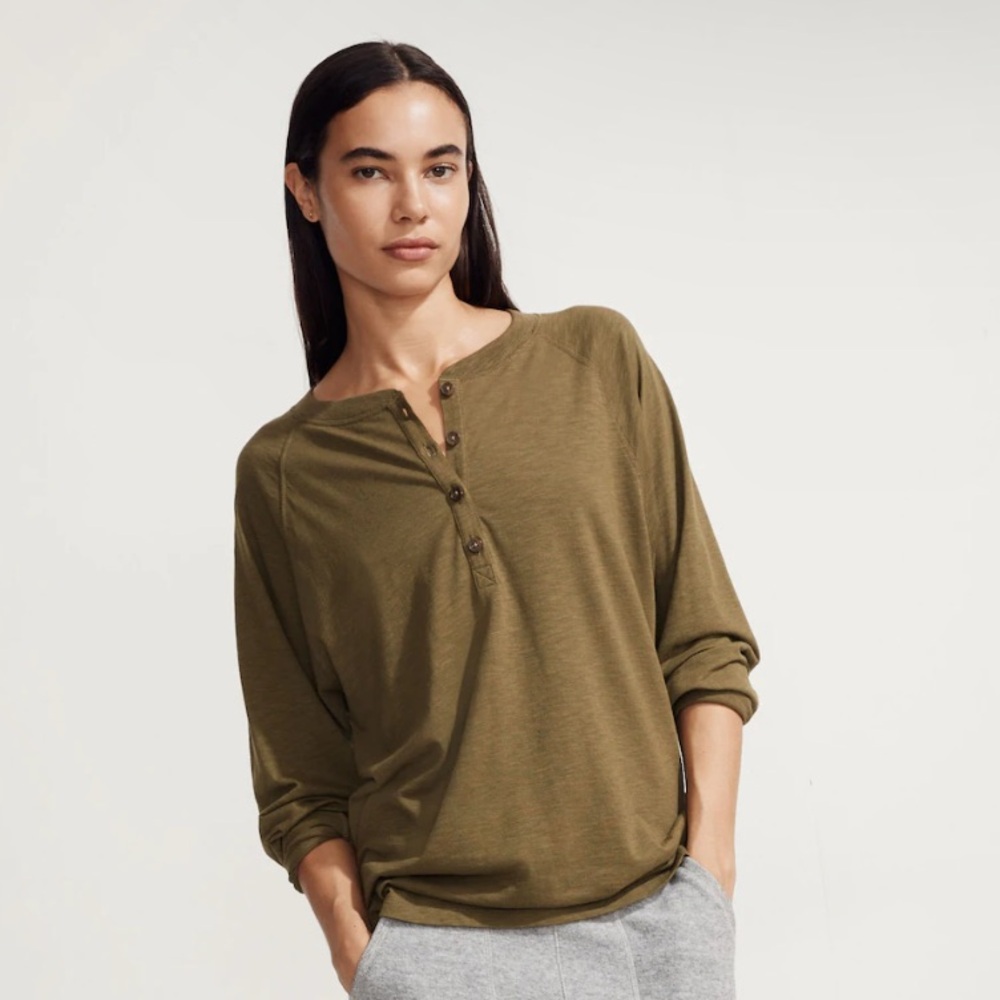 MWL long sleeve Henley tee